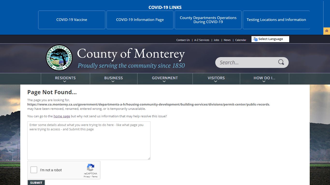 Public Records Requests | Monterey County, CA